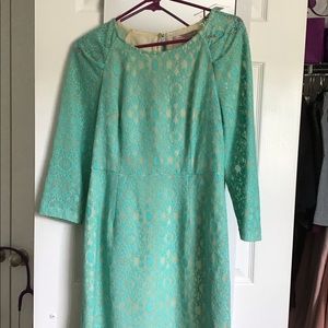 Forever 21 Teal Mint Green Lace Dress